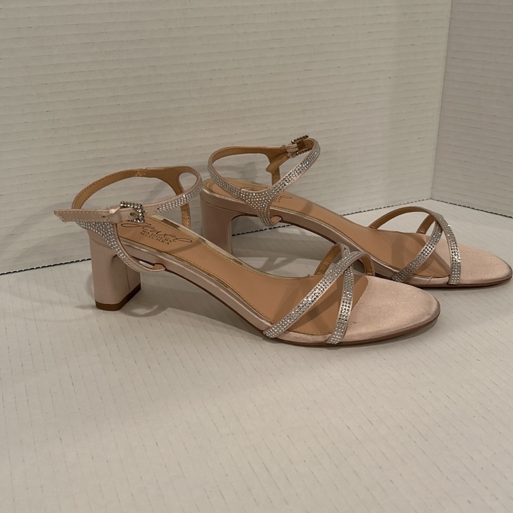 Jewel by Badgley Mischka Strappy Block Heel Sandals – Size 8 – NWOT - Picture 3 of 9